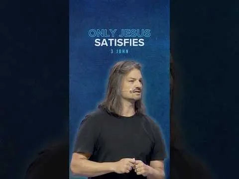 We chase what we think will satisfy, but our souls still ache. Only Jesus truly satisfies.